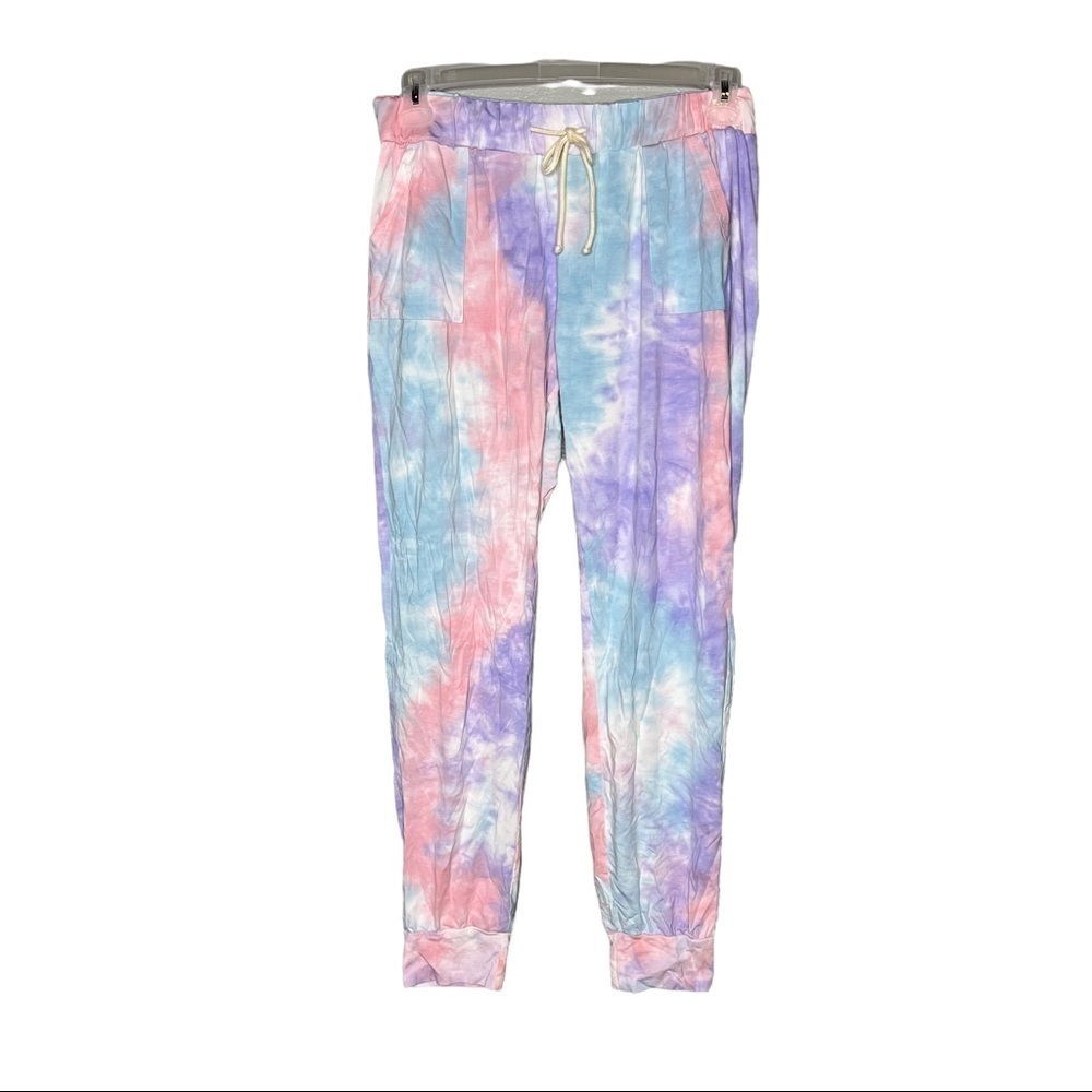 Amaryllis Water Color Tie Dye Lounge Joggers